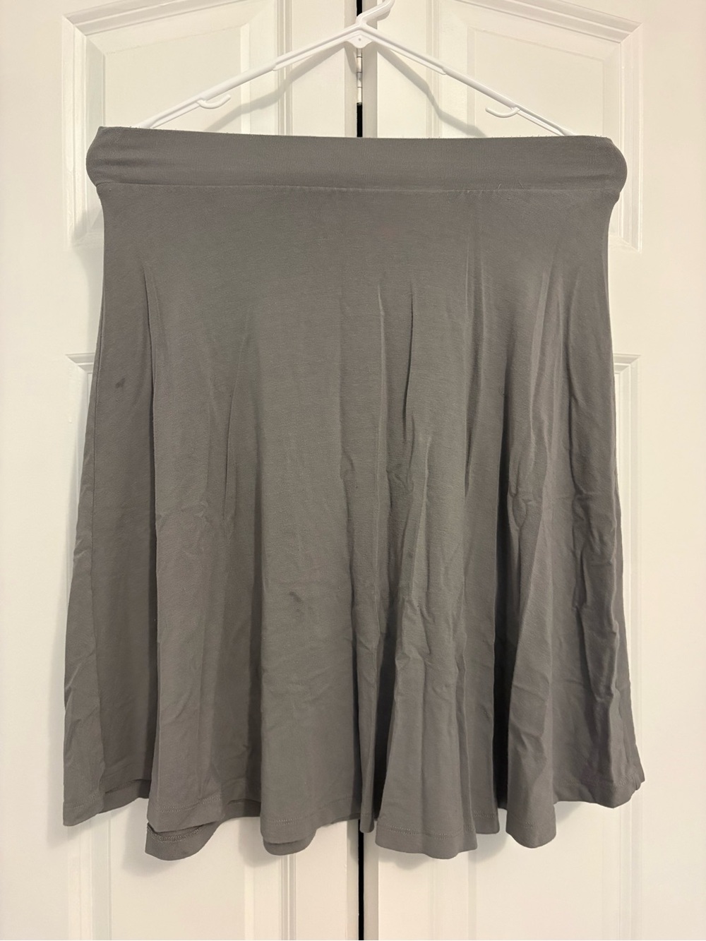 New York & Company Gray Skater Skirt